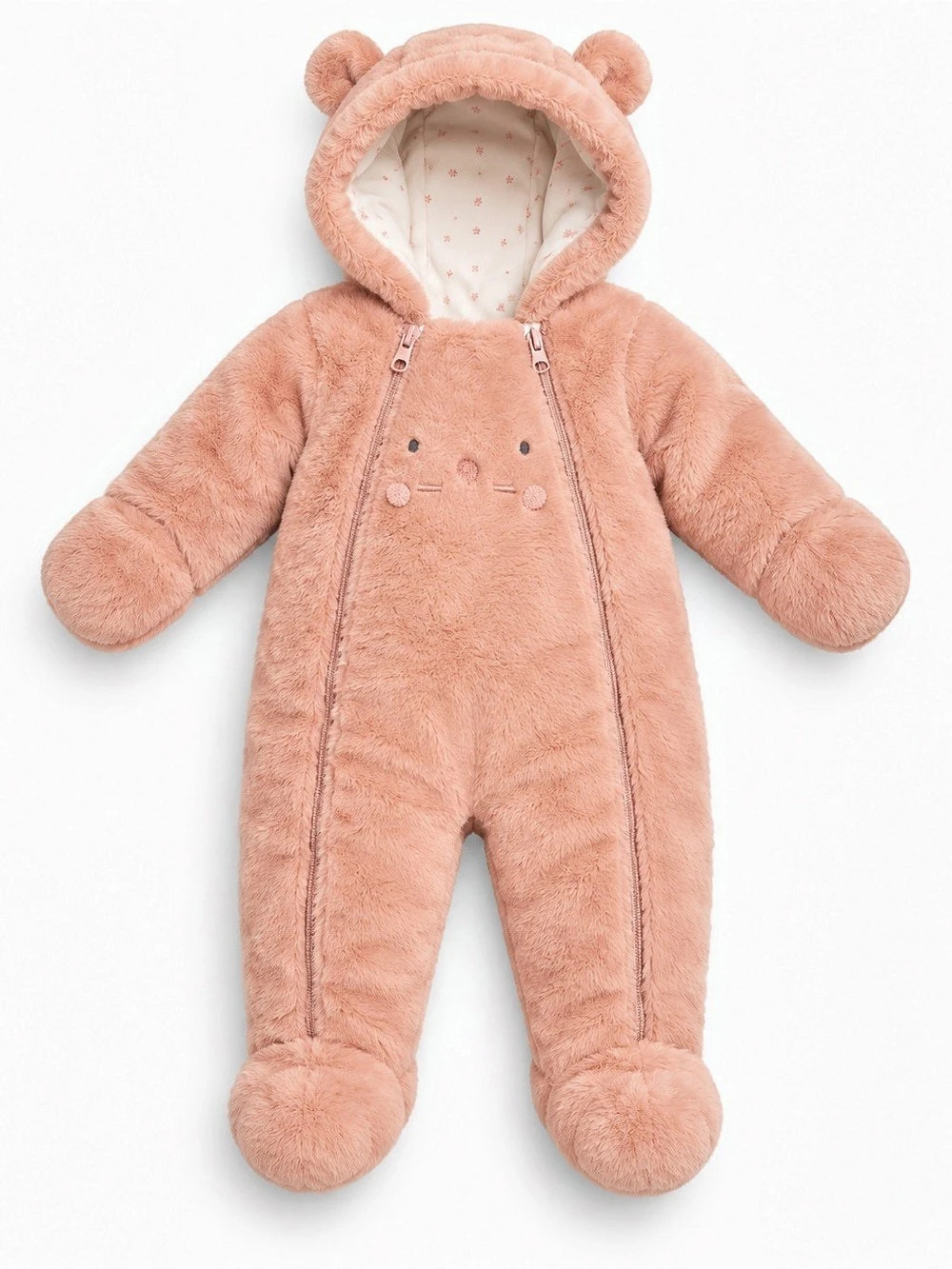 First Impressions Pink Bear Footie Size 3M NWT
